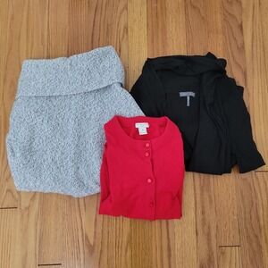 Women's Size XS Sweater & Cardigan Bundle J Crew Red A New Day Turtleneck Office